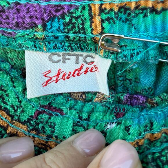 Vintage 90s CFTC STUDIO drop crotch harem pants size small - Picture 2 of 5
